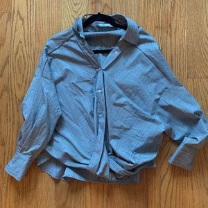 Zara black / Grey blouse